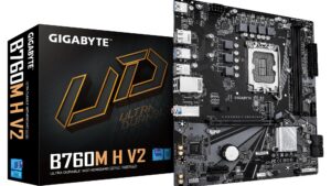 Mainboard|GIGABYTE|Intel B760 Express|LGA1700|Micro-ATX|Memory DDR5|Memory slots 2|B760MHV21.0