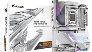 Mainboard|GIGABYTE|AMD X870E|Socket AM5|ATX|RAM DDR5-SDRAM|4xSlots|Wi-Fi Yes|Bluetooth Yes|5xNumber of M.2 (M) slots|X870E A MASTER X ICE|X870EAMASTERXICE