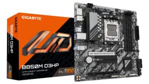 Mainboard|GIGABYTE|AMD B850|Socket AM5|micro ATX|RAM DDR5-SDRAM|4xSlots|2xNumber of M.2 (M) slots|B850MD3HP1.2