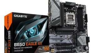 Mainboard|GIGABYTE|AMD B650|Socket AM5|ATX|RAM DDR5-SDRAM|4xSlots|Wi-Fi Yes|Bluetooth Yes|3xNumber of M.2 (M) slots|B650EAGLEAX1.2