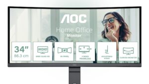 LCD Monitor|AOC|34 "|3440 x 1440 pixels|UltraWide Quad HD|Native aspect ratio 21:9|LED|Curved|CU34P3CV