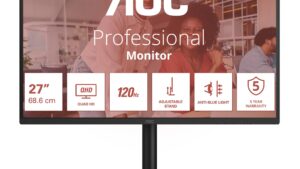 LCD Monitor|AOC|27 "|2560 x 1440 pixels|Quad HD|Native aspect ratio 16:9|LED|Flat|Q27E4CV
