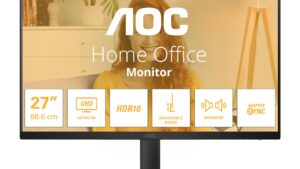 LCD Monitor|AOC|27 "|3840 x 2160 pixels|4K Ultra HD|Native aspect ratio 16:9|LED|Flat|U27B3AF